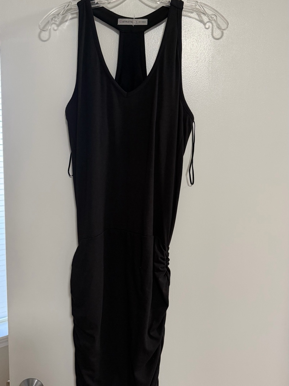 Athleta Black Sleeveless T-Back Dress